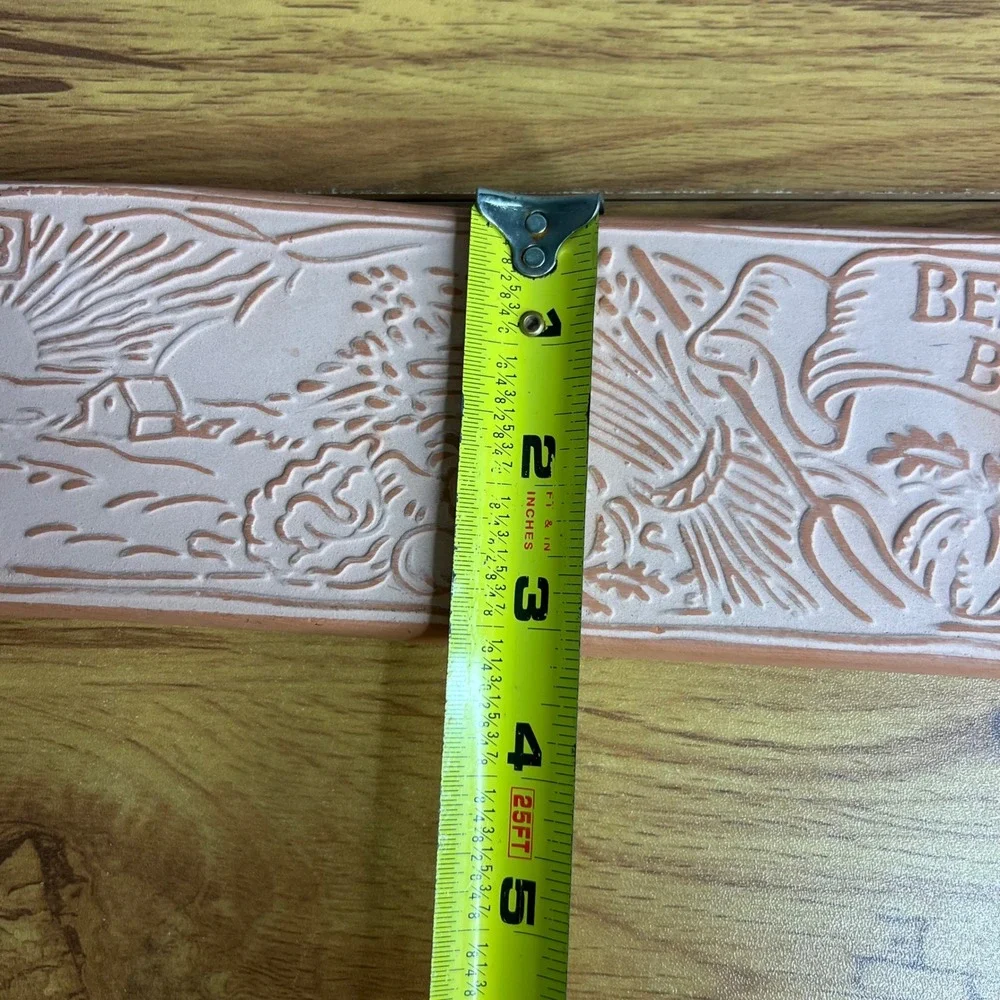 Vtg Hill‎ Design Inc Bread Warmer Stone Terracotta Rectangle Cottage Rustic